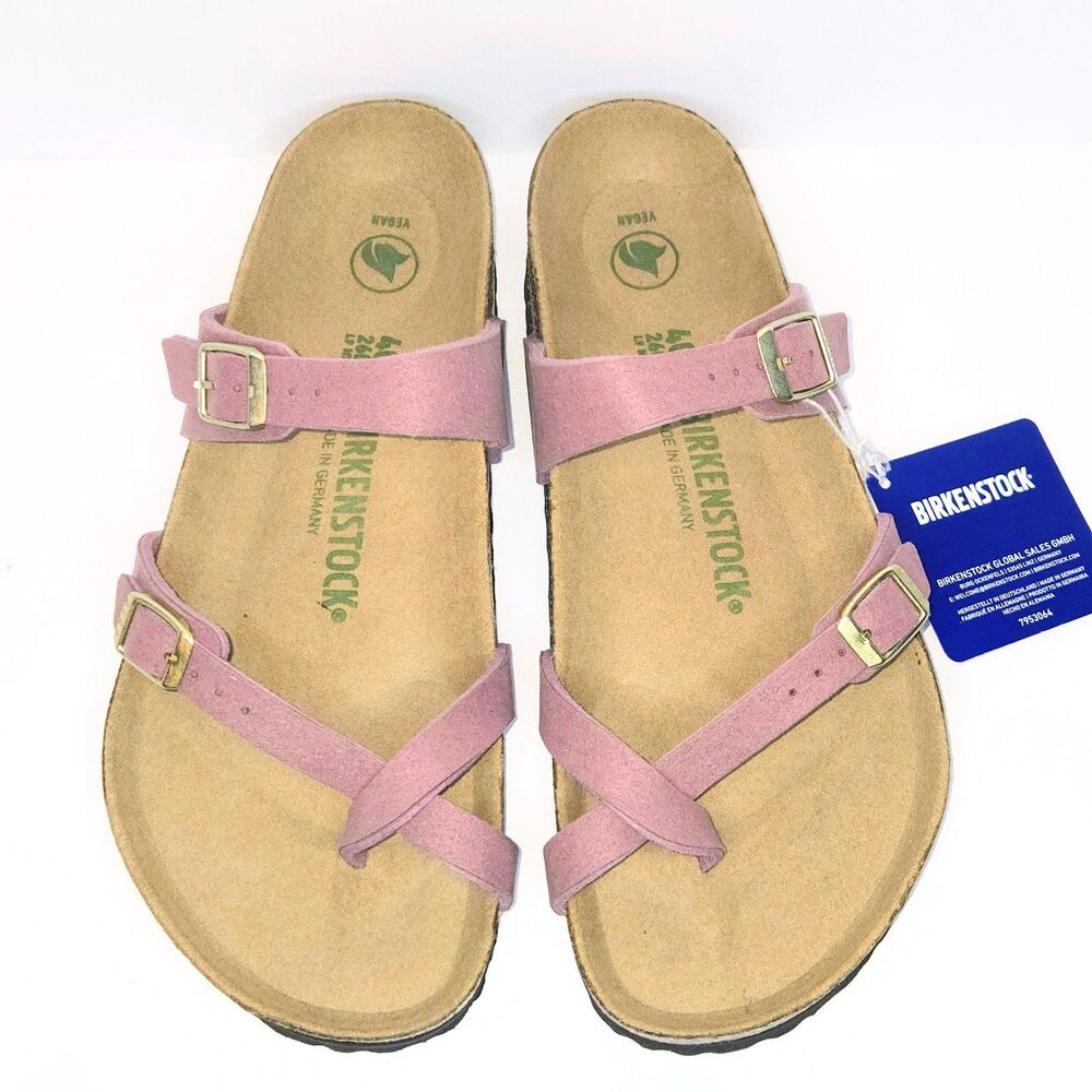 BIRKENSTOCK Sandals Mayari Soft Birki Vegan Berry Crush Cork Women Size 9 NEW